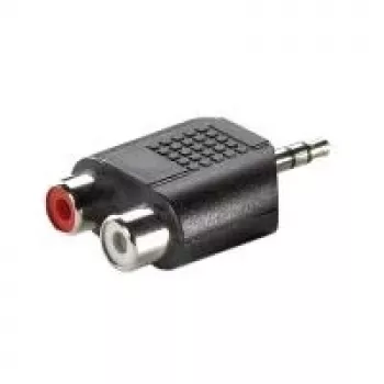 3.5mm-adapter VALUE 3.5mm M naar 2x RCA F