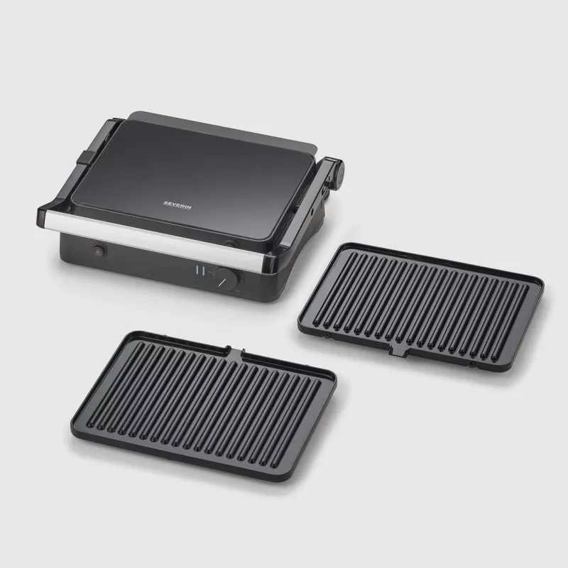 Contactgrill Severin KG 2398 zwart wit 1800W 300x220mm
