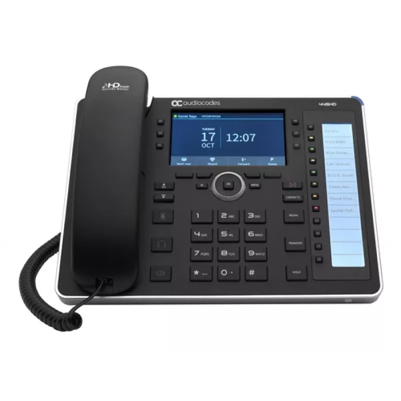 445HD IP-telefoon PoE GbE met externe voeding zwart 2 Ethernet 10