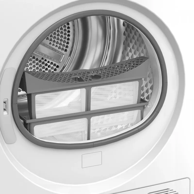Wasmachine droger BEKO BM3T3823WBW slank model