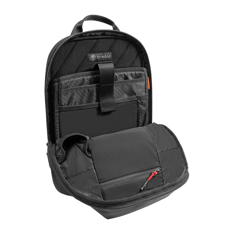 Schoudertas Tomtoc Navigator-T24 S — zwart, compact voor dagelijks gebruik