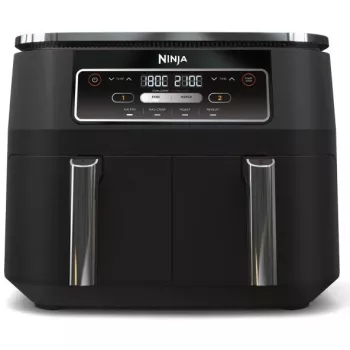 Ninja AF200EU friteuse dubbel 7,6 L standalone 2400 W heteluchtfriteuse zwart