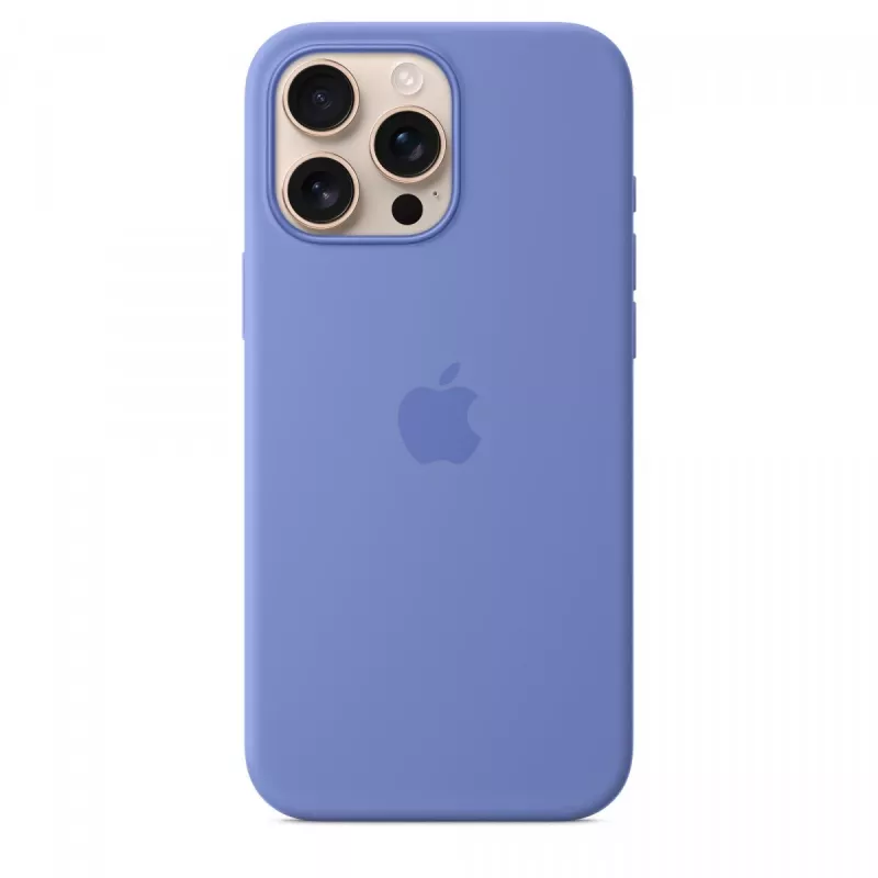 iPhone 16 Pro Max siliconen case met MagSafe - periwinkle