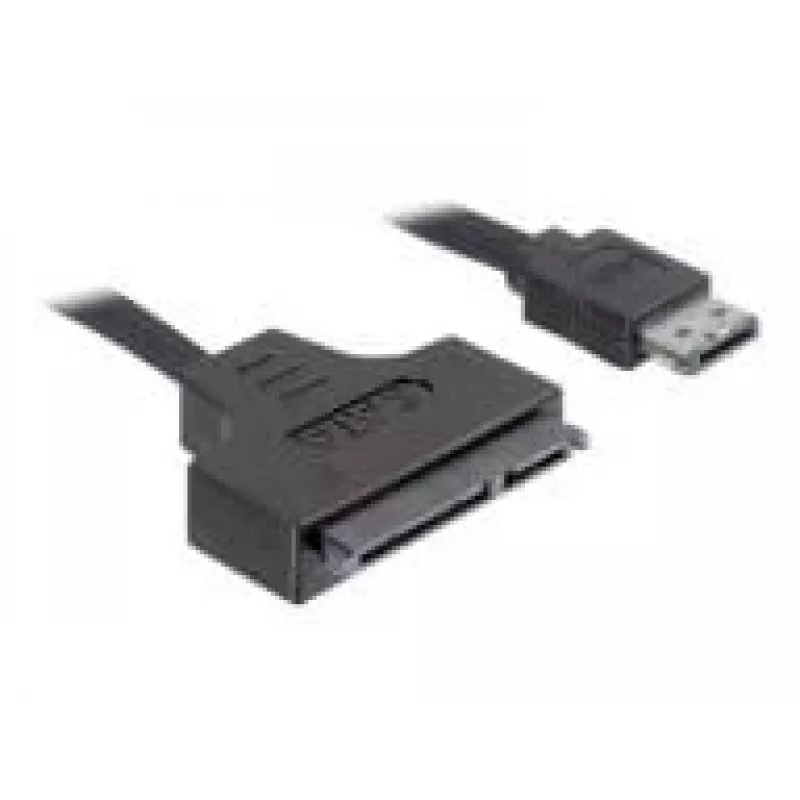SATA-kabel DeLOCK ESATAP-100 0,5m zwart