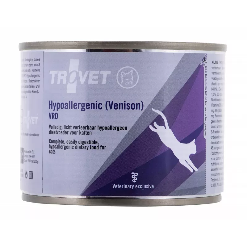 TROVET Hypoallergenic VRD met wild - nattenvoer voor katten - 200g