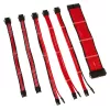 Kolink Core Adept COREADEPT-EK-RED gevlochten kabelverlengset, 6 kabels, rood