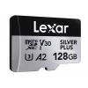 Flashgeheugen Lexar 128 GB UHS-I MicroSDXC Professional SILVER PLUS