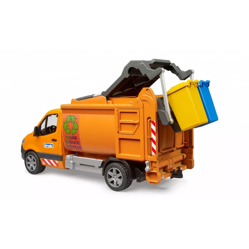 BRUDER modelvoertuig MB Sprinter vuilniswagen BR-02682, schaalgetrouwe speelgoedreplica
