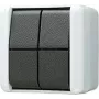 JUNG 809W elektrische schakelaar drukknop zwart - wit (809W)