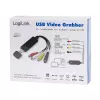 LogiLink USB 2.0 a/V grabber. USB a/M naar 3xCinch + MiniDIN5/F. zwart
