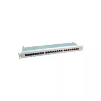 Patchpanel VALUE Cat.6 19 inch 24 poorten afgeschermd grijs