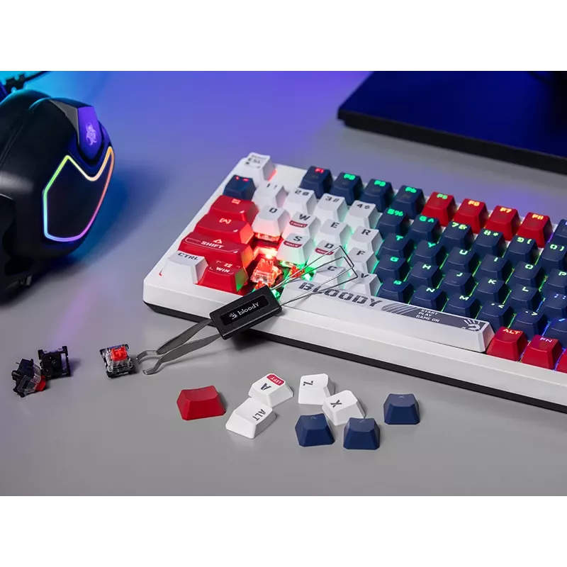 A4Tech Bloody S98 mechanisch gamingtoetsenbord, USB, Sports Navy, BLMS Red Plus-schakelaars