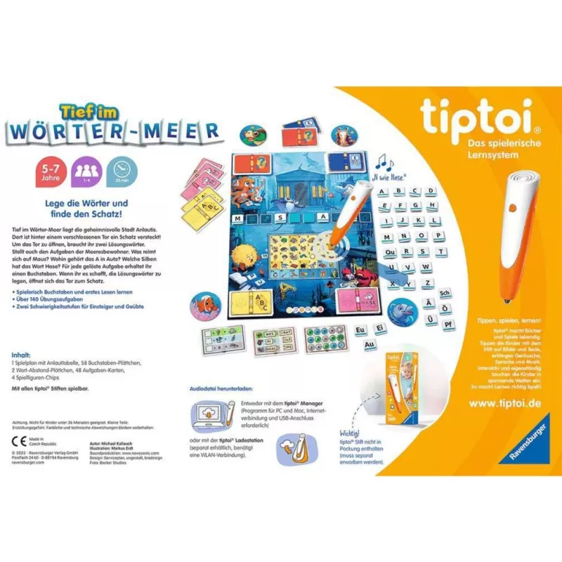 tiptoi Tief im Wörtermeer, bordspel