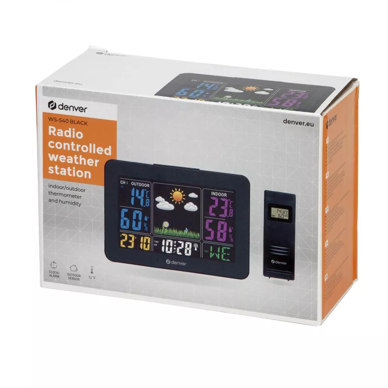 Digitaal weerstation Denver WS-540 zwart