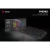 Savio Phenix SAVGK-RED gamingtoetsenbord USB RF draadloos Bluetooth QWERTY