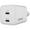 Canyon CU45CC GaN 45 W 2xPD-oplader, wit (CNS-CUW45CC)