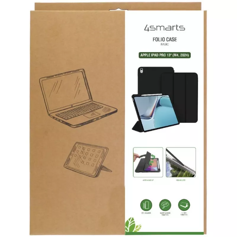 4smarts flipcase voor tablet – thermoplastisch polyurethaan (TPU)