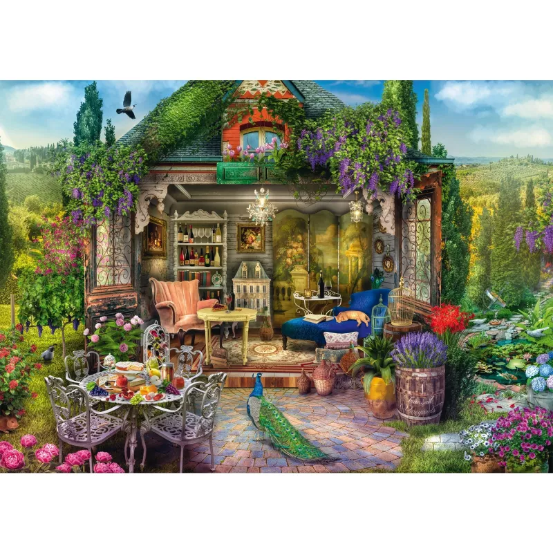 Tuinhuis Glück in den Weinbergen, puzzel 1000 stukjes