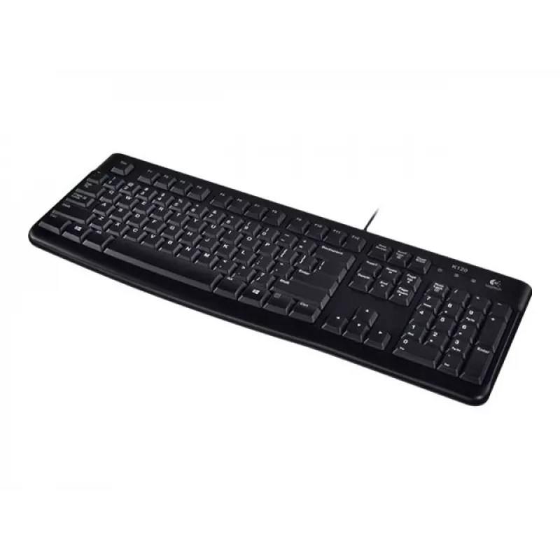 K120 bedraad toetsenbord, bedraad, USB, QWERTZ, zwart