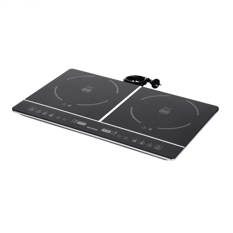 Severin DK 1031 kookplaat zwart tafelmodel zone-inductiekookplaat 2 kookzones