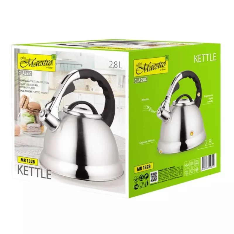 Waterkoker Maestro MR-1328, 2,8 L, roestvrij staal