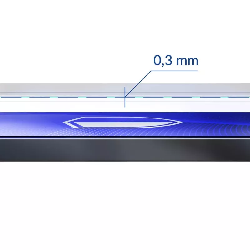 3MK FlexibleGlass hybride glazen screenprotector voor Samsung Galaxy S23 (S911), 6,1 inch, 7H