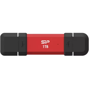 Silicon Power DS72 USB-stick 1 TB USB Type-A / USB Type-C 3.2 Gen 2 (3.1 Gen 2) rood (SP001TBUC3S72VPR)