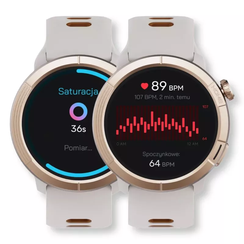 Smartwatch Stelio STSWA102GT Activ Pro GPS 46 mm goud titanium – GPS, 46 mm behuizing, titanium afwerking