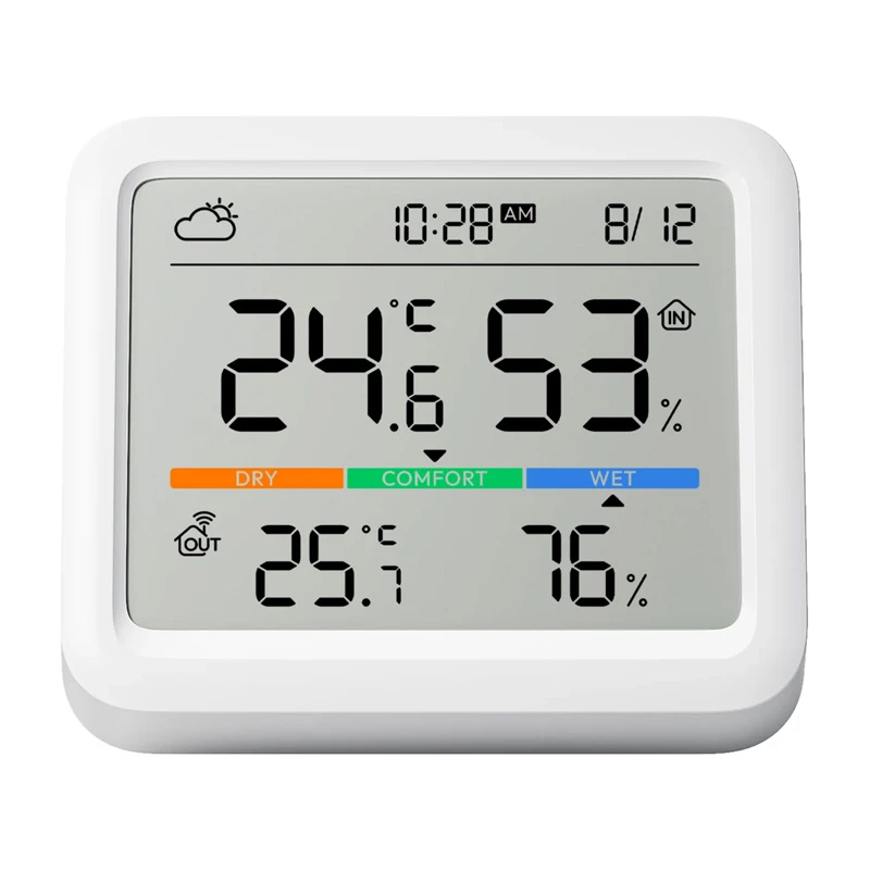 SwitchBot Meter Pro wit LCD batterij 0 temperatuur- en vochtigheidssensor