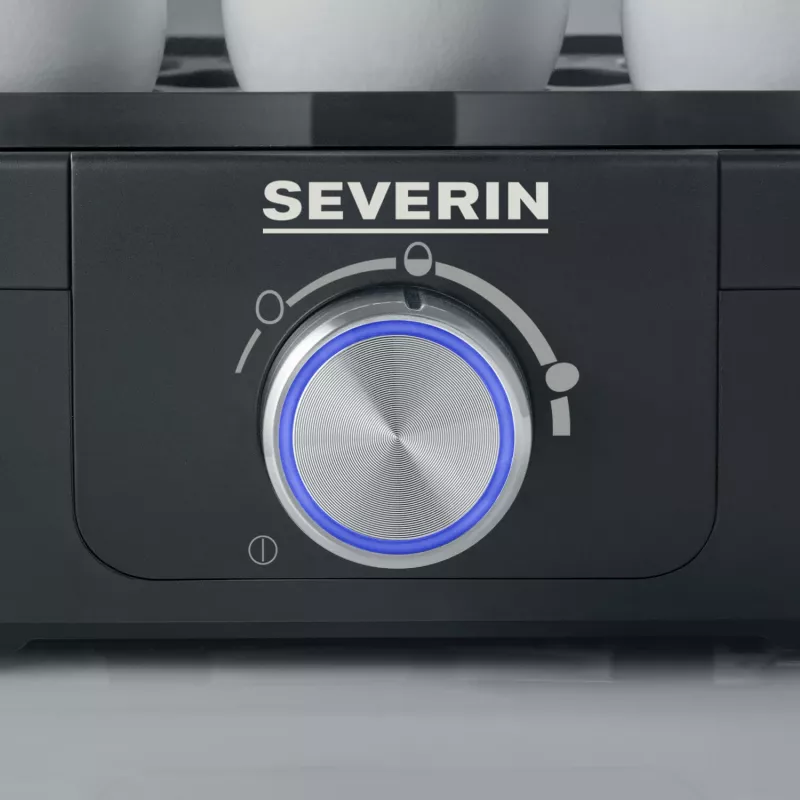 Severin eierkoker 420W, voor max. 6 eieren EK 3166 zwart (EK3166)