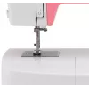 Singer Simple 3210 automatische naaimachine, elektromechanisch, 10 steken, 4-staps knoopsgat, vrije arm, 85 W, wit/roze