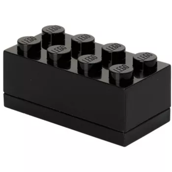 Opbergbox room copenhagen LEGO Mini Box 8 (zwart) — compacte organizer voor kleine onderdelen