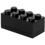 Opbergbox room copenhagen LEGO Mini Box 8 (zwart) — compacte organizer voor kleine onderdelen