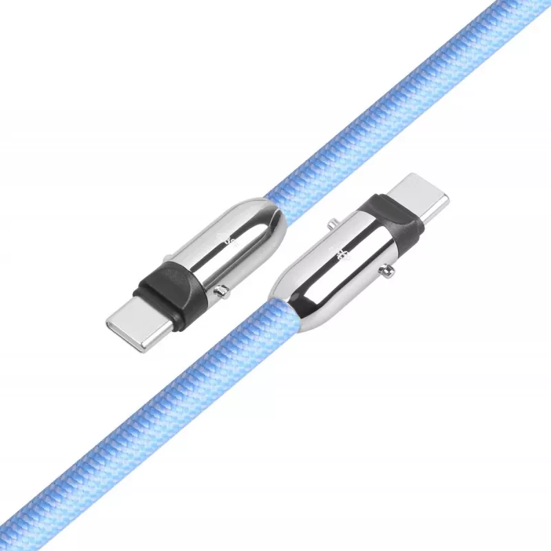 2in1 USB-C kabel 1m blauw
