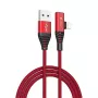 USB 2-in-1 laad-/datakabel Devia Strom Series 1,2 m — rood