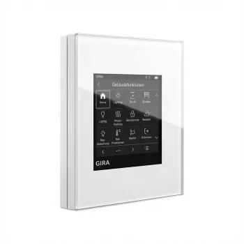 Touchcontroller, Gira G1 (2e generatie) 208712, wandmontage, wit