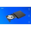 Externe slanke dvd±rw-drive SAVIO AK-43, USB 2.0, zwart, ondersteunt cd/dvd lezen/schrijven (24x cd, 8x dvd)