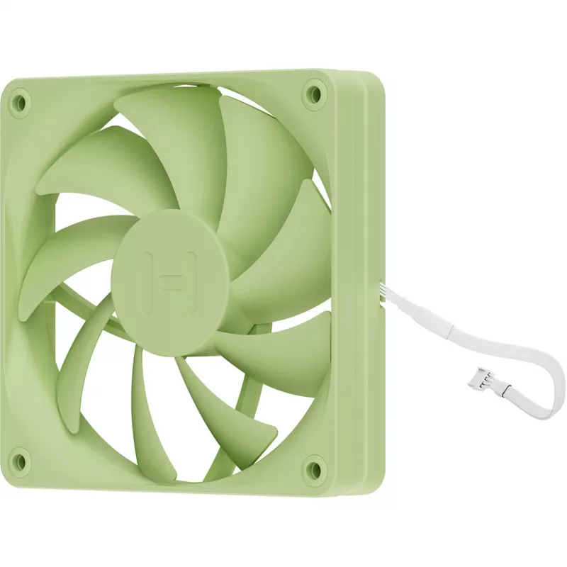 Computerventilator HYTE FA12-MM-4 120 mm, 1500 tpm, 72 m³/h, 1,6 mmH₂O, fluïdumdynamisch lager, groen, 4-pack