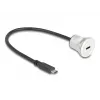 USB-kabel DeLOCK 88183 0,3 m USB-C zwart zilver