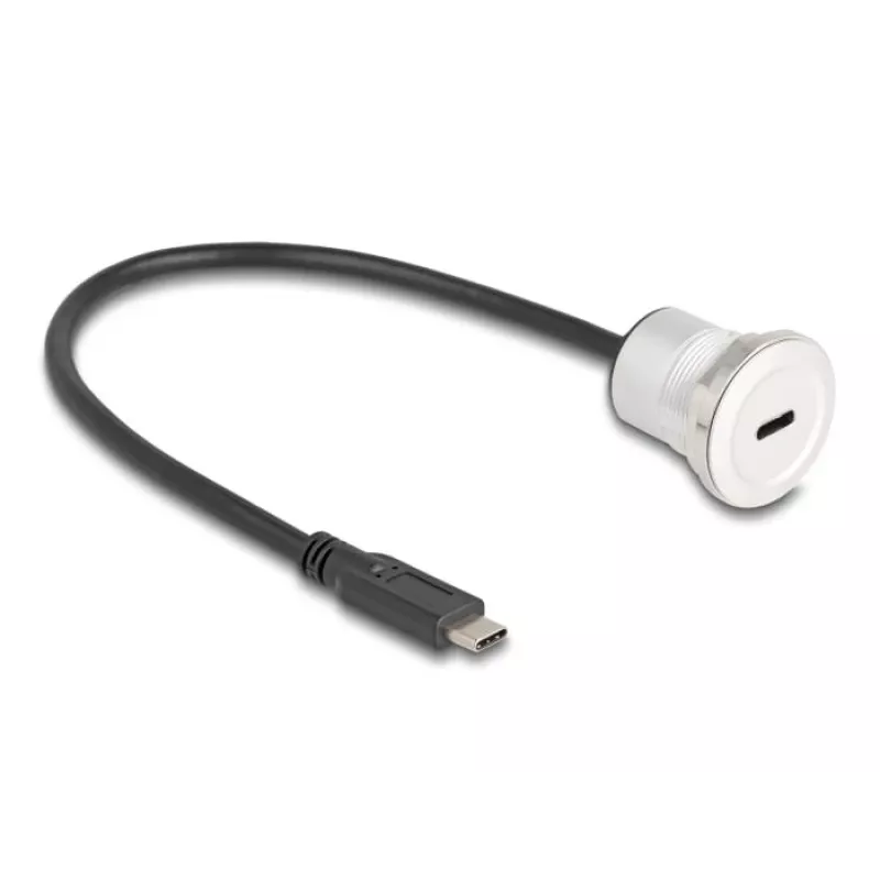 USB-kabel DeLOCK 88183 0,3 m USB-C zwart zilver