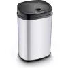 Afvalemmer LAMART LT8021 rvs pedaal, bewegingssensor, 30 L, 34×25×54 cm