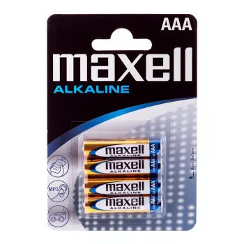 Maxell batterij Alkaline LR-03 AAA 4-pack wegwerpbatterij
