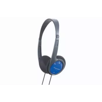 Panasonic RP-HT010E-A zwart/blauwe koptelefoon 1,2 m kabel ultralicht