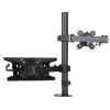 ART L-24 bureausteun voor 13-32" LED/LCD-monitor + 10-15,6" notebook, VESA 75x75/100x100, zwart
