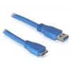 DeLOCK Micro-USB 3.0-kabel 1 m, USB A, 5 Gbit/s, blauw
