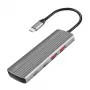 LogiLink USB 3.2 Gen2-hub 7+1-poorts 2x USB-A 5x USB-C PD 100W aluminium