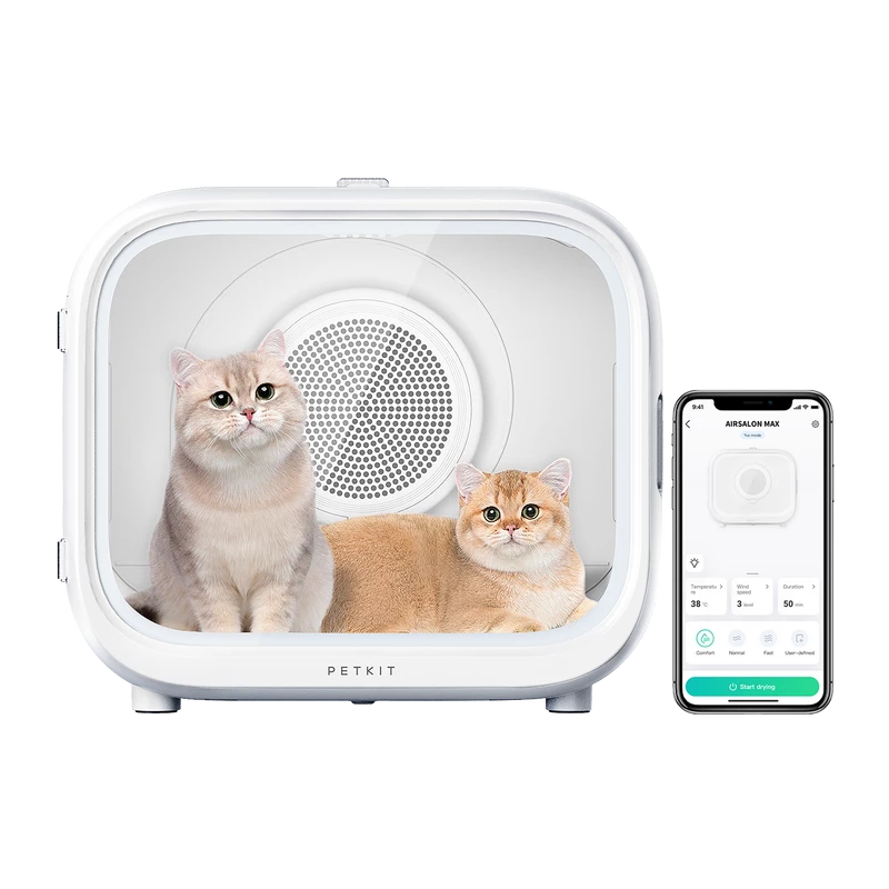 PETKIT AirSalon Max Pro slimme huisdierdroger voor katten, wit, model PD10 Max