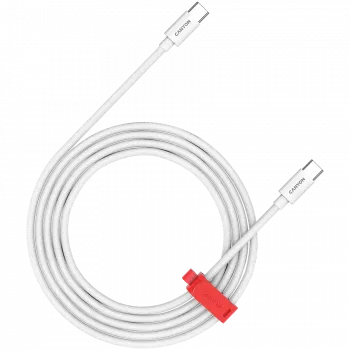 CANYON Kabel CC60AB C-C 60W Gevlochten 1,2m Wit