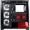 LC-Power behuizing MidiTower 715B zwart USB3.2/audio zonder voeding SEAMLESS_X (LC-715B-ON)