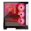 Pc-behuizing MODECOM Volcano SPACE APEX ARGB midi tower, gehard glas, USB-C, ondersteunt ATX/microATX/Mini-ITX, GPU tot 430 mm, CPU-koeler tot 180 mm